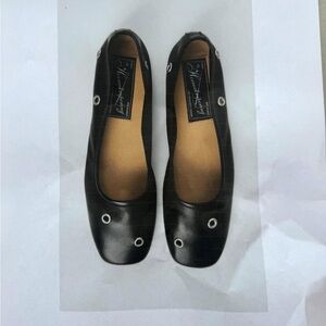 mfpen Eyelet Ballerinas in Black